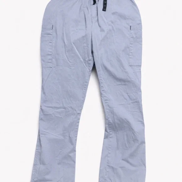 Light Gray Men's Scrub Top and Cargo Pants - Picture 2 of 2